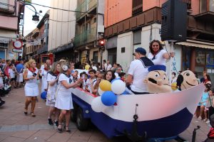 Desfile inaugural de Peñas - Toro enmaromado 2022 - Peña Popeye